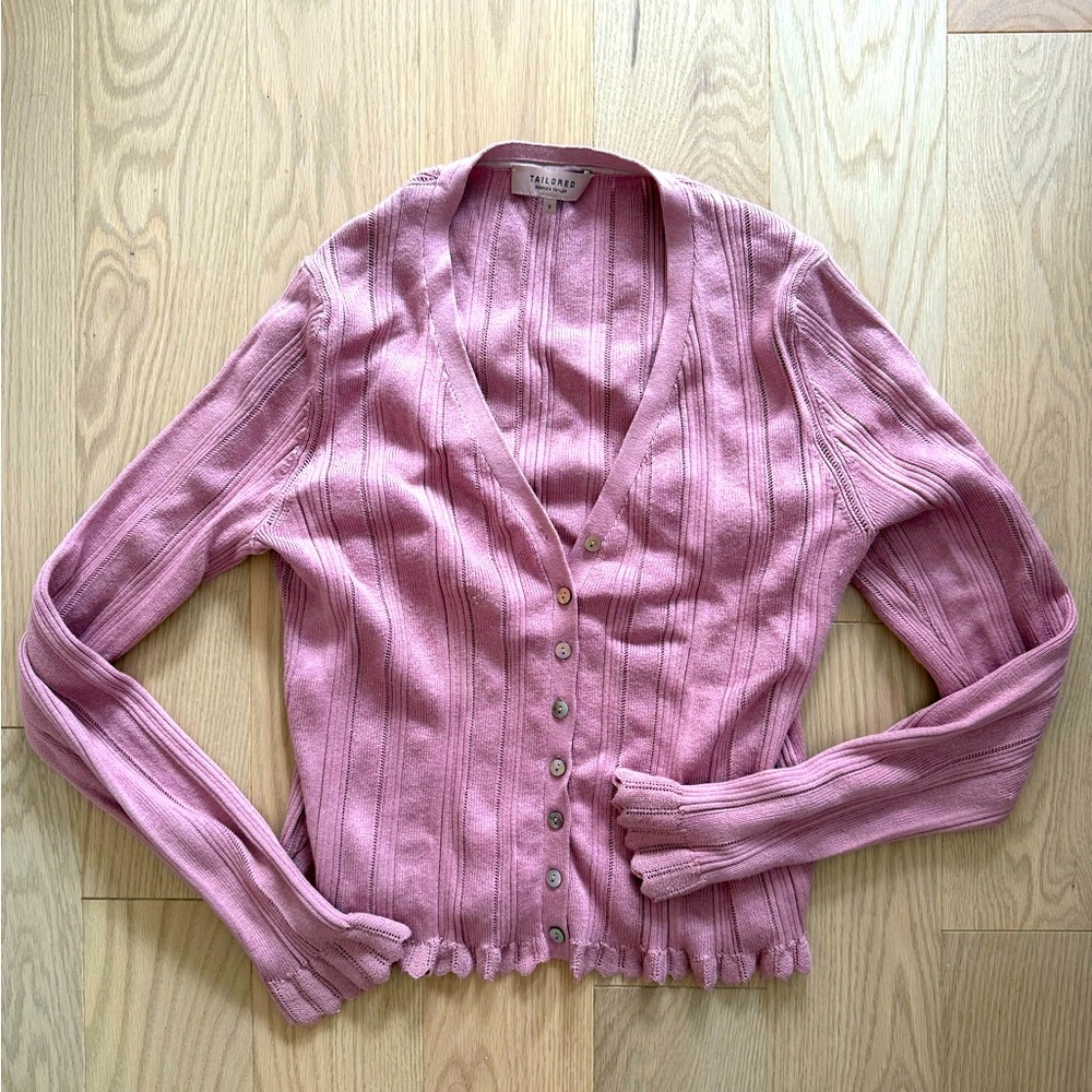 Rebecca Taylor - mauve cardigan sweater